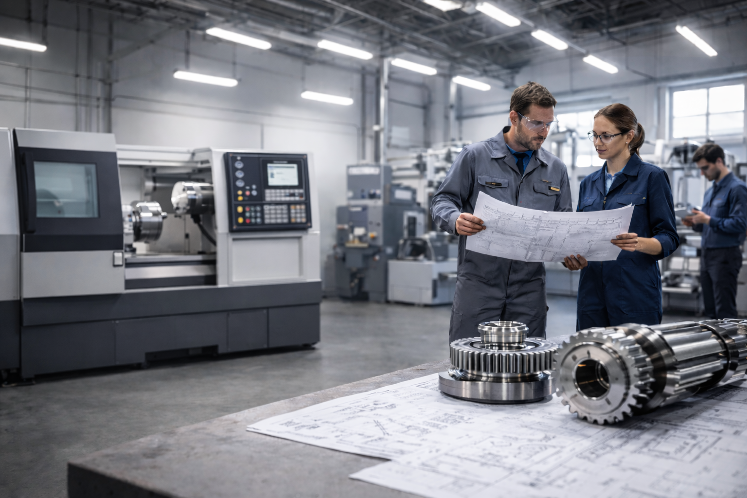 Maschinenbau – Thermisches Spritzen für Wellen, Lager, Kolben und Führungen – Verschleißschutz und Bauteilreparatur bei OM Stuhr Cloppenburg