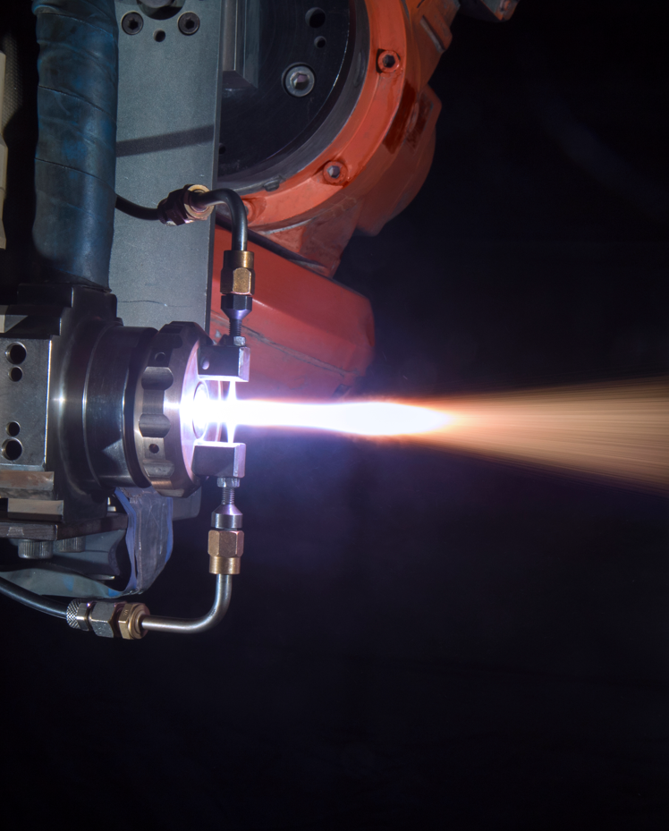 Plasma-F6-Brenner beim thermischen Spritzen bei OM Stuhr Cloppenburg – APS-Beschichtung für Verschleißschutz und Korrosionsresistenz in der Industrie